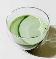 Accessoires de cérémonie du thé matcha traditionnels, ensemble cadeau de 4 pièces en verre matcha, bol en bambou violet, whisky