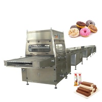 Ligne d'enrobage automatique de chocolat YUCHO Factory Sales avec tunnel de refroidissement – Machine à enrober le chocolat