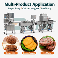 Mesin Pembentuk Patty Hamburger Otomatis, Mesin Pembuat Patty Burger, Peralatan Produksi Patty Ayam, Nugget, Daging Sapi, dan Ikan