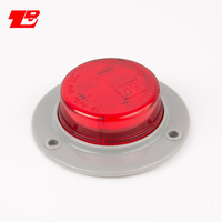 Feu de position latéral rond de 2 pouces, rouge, ambre, blanc, homologué E-mark, lampe indicatrice LED pour remorque, camion