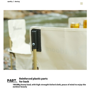 <span class=keywords><strong>Chaise</strong></span> <span class=keywords><strong>pliante</strong></span> Portable en acier inoxydable pour activités de plein air tabouret en bois massif moderne pour la pêche <span class=keywords><strong>Camping</strong></span> plage jardin loisirs - Product Image 5
