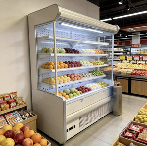 <span class=keywords><strong>Vitrine</strong></span> <span class=keywords><strong>réfrigérée</strong></span> ouverte <span class=keywords><strong>pour</strong></span> fruits, légumes et boissons laitières, équipement de réfrigération commercial <span class=keywords><strong>pour</strong></span> supermarchés - Product Image 5