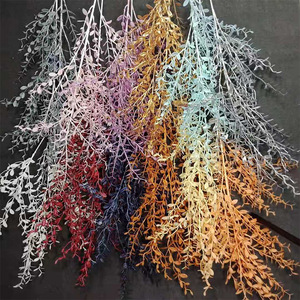 <span class=keywords><strong>Fleurs</strong></span> artificielles suspendues verdure feuille de saule guirlande simulé Salix feuilles Branches plante pour la fête de mariage - Product Image 2