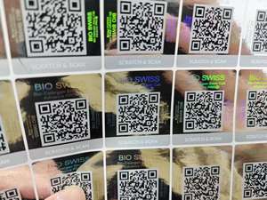 Etiqueta Holográfica de Material Dorado de Un Solo Uso con Código de Verificación para Sello de Caja, Etiqueta Holográfica Anti-Falsificación - Product Image 2