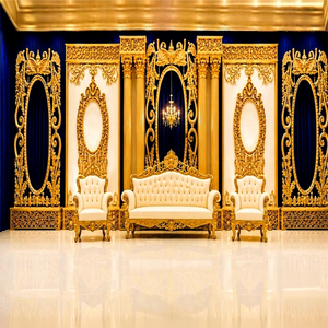 Scène de mariage de luxe de style palais, dorée, victorienne, exclusive, inspirée de l'architecture romaine, en fibre, pour des mariages de rêve en Australie - Product Image 1