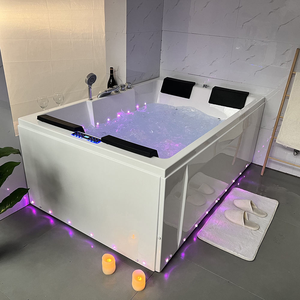 Bañera de Hidromasaje de Lujo Acrílica Blanca para Interiores, Modelo 2025, Independiente, con Ondas de Surf, para SPA - Product Image 3