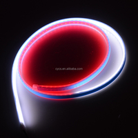 Pièces automobiles 12V 120CM Bande lumineuse LED universelle à double couleur (blanc et rouge) pour portière de voiture, avec fonction de bienvenue et d'avertissement de mouvement