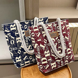 Kadın katı tuval Tote fermuarlı çanta kapatma birden paketleri kullanımlık bakkal çanta mükemmel hediyeler kadın kızlar parti günlük kullanım - Product Image 2