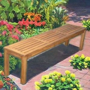 Banc en bois pour jardins, parcs, espaces extérieurs, hôtels et projets de mobilier commercial - Product Image 6