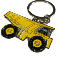 Processus de couleur métal 3D bouteur lourd porte-clés excavation promotionnel métal voiture porte-clés excavation machines cadeau