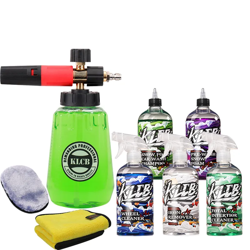 Kit per la pulizia dell'auto di fabbrica spray per rivestimento in ceramica shampoo per schiuma per auto lavaggio OEM dettagli cura e pulizia dell'auto