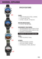 Nouvelle montre multifonctionnelle à engrenages, design créatif de boîte de vitesses, mouvement innovant, montre de performance tendance