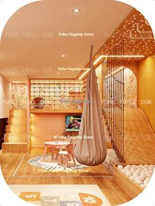 Детская двухъярусная кровать с рамой для скалолазания и качелями - Product Image 6