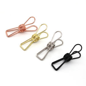 Pince à livre en métal reliure de rangement et queue d'aronde papeterie Photo décoration murale pince à billet queue de poisson couleur coin et longue queue pince - Product Image 2