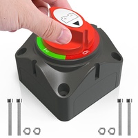 Interrupteur d'isolement de batterie 275A 12V-48V DC Plug on Off 2 Positions Secure Isolé Battery Cut Master Switch M10 Stud