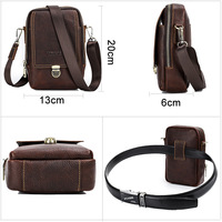 Sac de ceinture pour téléphone portable pour homme, portefeuille en cuir véritable, pochette pour téléphone portable, sac à bandoulière, étui pour ceinture, étui pour vente en gros