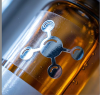 Autocollants personnalisés avec logo de marque, étiquettes transparentes en vinyle pour emballages de cosmétiques et de parfums, étiquettes de bouteille en feuille d'or