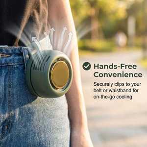 Adjustable Bladeless USB Ultra Lightweight Portable Waist Fan <b>Clip</b>-On Design - Product Image 4