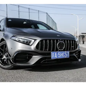 طقم هيكل السيارة بالكامل, طقم هيكل السيارة كامل الجسم ، ترقية A45S A 45 S ، مصد شبكي لسيارات مرسيدس Mercedes W177 A Class A250 A200 A180