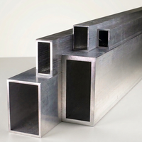 Tubes rectangulaires en aluminium 450 mm 6061, extrudés, en pouces, revêtement poudré, à vendre