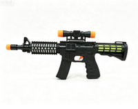 Pistolet clignotant M16, jouet à piles, pistolet clignotant électrique avec son pour garçons