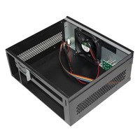 2U Mini-ITX Dual System Compact Server Case Industrial Desktop PC Case with Rack Compatibility in Stock