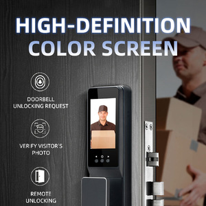 กุญแจล็อคประตูดิจิตอลอัจฉริยะแบบไร้สายพร้อมระบบสแกนลายนิ้วมือ  Tuya Smart Door Lock สำหรับประตูอลูมิเนียม - Product Image 4