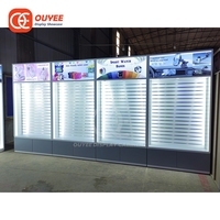 Solution de vitrine pour téléphones portables modernes, solution clé en main, solution de design de magasin en plexiglas