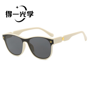 Oval <b>Sunglasses</b> UV400 PC Frame Black Unisex Outdoor Use - Product Image 2