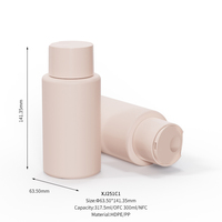 Personalizado 300ml 10oz HDPE Hombro cuadrado Mate Suave al tacto Squeeze Tapas de bomba de grasa para champú Cuidado DE LA PIEL Tapas de botellas de aceite de lavado corporal