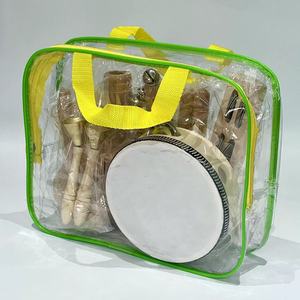 Ensemble d'instruments de percussion en bois en gros avec xylophone, tambourin, maraca et tube sonore pour l'éducation musicale et le jeu des enfants - Product Image 6