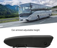 Accoudoir universel noir réglable en mousse PU auto-adhésive pour camion lourd, voiture, console centrale, modèle BD-25102390