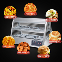 Vitrine de présentation pour hamburgers, armoire de maintien au chaud électrique à température constante, thermostat double réglable, contrôle de l'humidité