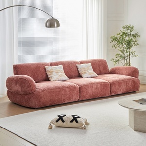 Canapé modulaire 3 places Cloud, canapé sectionnel incurvé confortable à assise profonde pour salon, appartement, meubles de maison - Product Image 2
