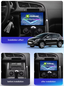 Peugeot 3008 2011 <span class=keywords><strong>2012</strong></span> 2013-2016 4G RAM <span class=keywords><strong>8</strong></span> Core QLED pantalla Android 12 coche DVD reproductor Multimedia GPS Audio Radio navegación - Product Image 3