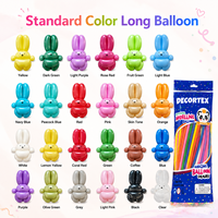 Ensemble de ballons en latex longs et brillants 260Q, couleur standard, pour fête d'anniversaire, événement, jouets pour enfants