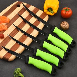 Cuchillo de Pesca y Camping, Hoja de Acero Inoxidable con Punta Caída, Mango de Plástico, Grosor de 2mm, Multiusos - Product Image 3