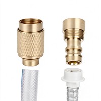 Pistolet à eau réglable avec buse de pulvérisation en alliage, connecteur de tuyau d'arrosage pour lavage de voiture et jardin, longueur 85 cm, portée de pulvérisation 10 m