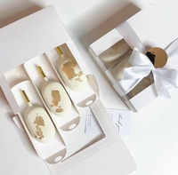 Meimei — boîte à gâteaux avec Logo personnalisé, 3 ou 4 diviseur, coffret d'emballage blanc avec fenêtre transparente