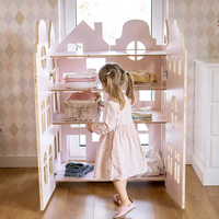Maison de poupée Montessori, ensemble de jeu 3D à construire soi-même, puzzle éducatif, séparateur d'espace, dressing, chambre, cuisine, salle de bain