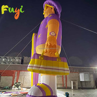 Surfer gonflable géant sur mesure, grand modèle de personnage de surfer gonflable pour la publicité et la décoration d'événements sur le thème de la plage