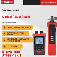 Uni-T UT698-15/30KIT Détecteur de ligne optique sept-en-un, stylo lumineux rouge, traqueur de câble réseau, vérificateur de fibre optique, éclairage LED