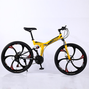 Bicicleta de Montaña plegable de peso ligero, bici con freno de disco doble, 26 pulgadas y 21 velocidades - Product Image 6