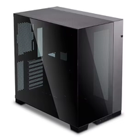 O11 Dynamic New Full Tower Computer Case Negro Blanco Plata ATX Full Tower Gaming PC Case Material plástico Escritorio
