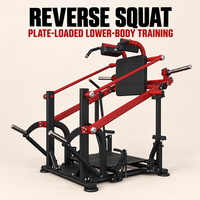Machine à Squat Inversé pour Salle de Sport Commerciale, Entraînement de la Force des Fessiers et des Quadriceps avec Supports Rembourrés pour les Épaules et le Corps