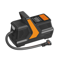 AC/DC Dual Power Electric Digital ABS Car Air Pump 4 Nozzles Portable Tire Inflator Tire Pressure Monitor Quick Fill Emergency