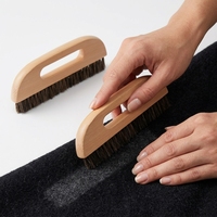 Brosse de nettoyage pour peinture murale, poils en bronze, manche en bois, longueur des poils 1 pouce, diamètre 2 pouces, personnalisable OEM