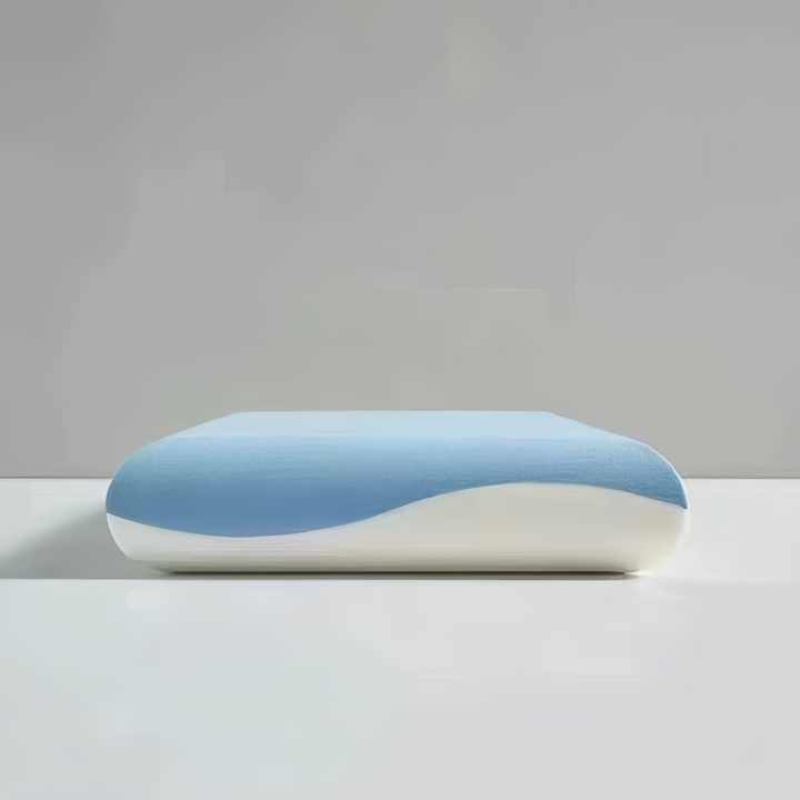 Luxury natural latex wavy high protection neck latex pillow