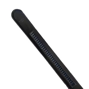 Cinturón Formal de Cuero Vacuno Negro de 125 cm con Hebilla de Cierre Automático Plateada, Diseño 3D, Duradero, para Oficina - Product Image 5