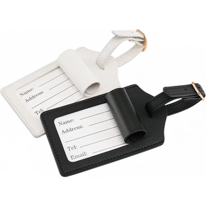 Özel seyahat bagaj etiketleri PU deri seyahat etiketleri bavul etiketleri kimlik kartları ile tanımlayıcılar - Product Image 2